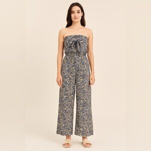 Patrons of Peace Strapless Floral Wide-Leg Jumpsuit XS NWT